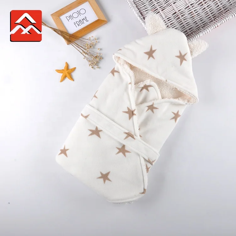 
Fresh Cute Pattern Newborn Baby Children Ploalr Fleece Wrap Swaddle blanket 