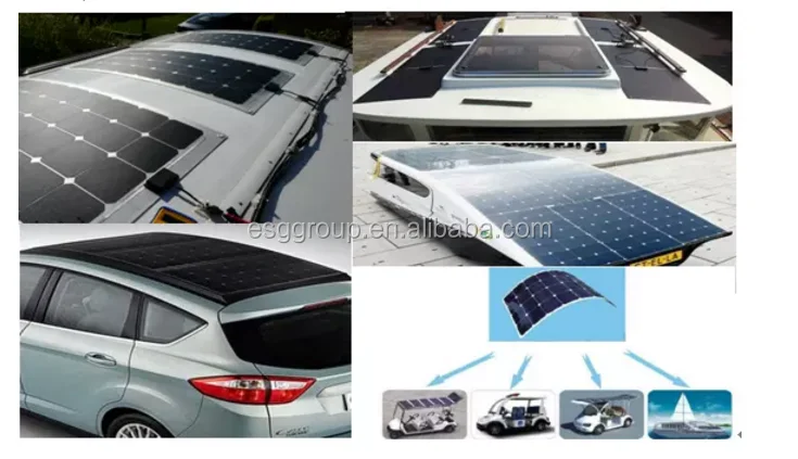 ESG Hot sell 40w 50w 70w 80w 100w Semi flexible Boat portable system solar panel