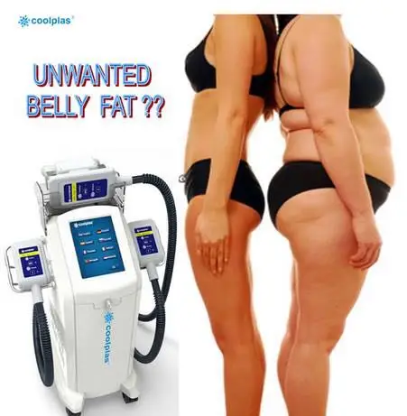 

Sincoheren coolplas cryo therapy body slimming device fat freezing cellulite reduction machine 2 handlepieces working together