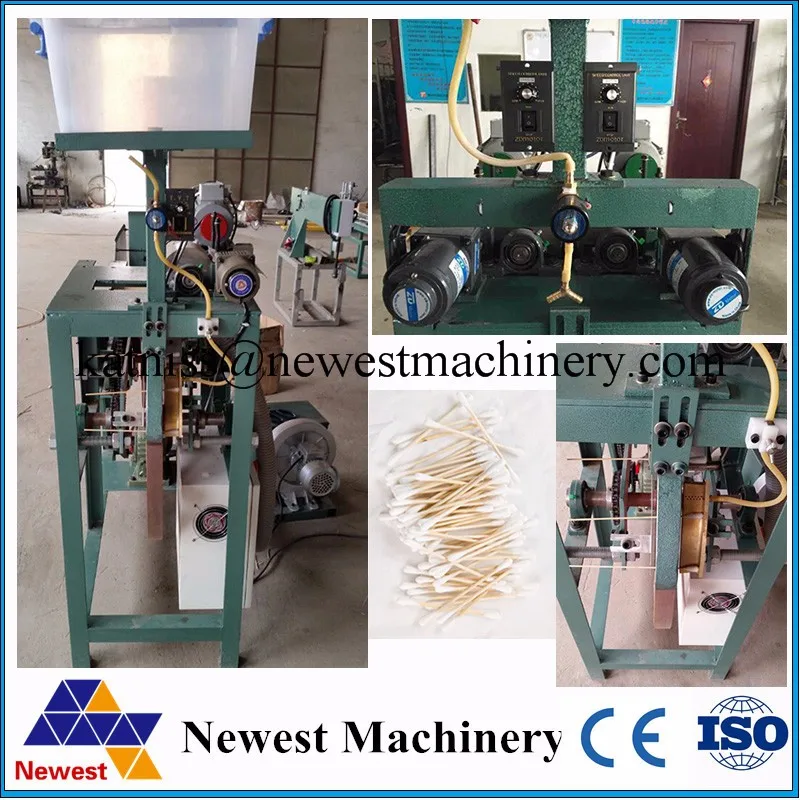 New Design Wooden Stick Medical Cotton Buds Machine/cotton Buds Making Machine/two Head Cotton