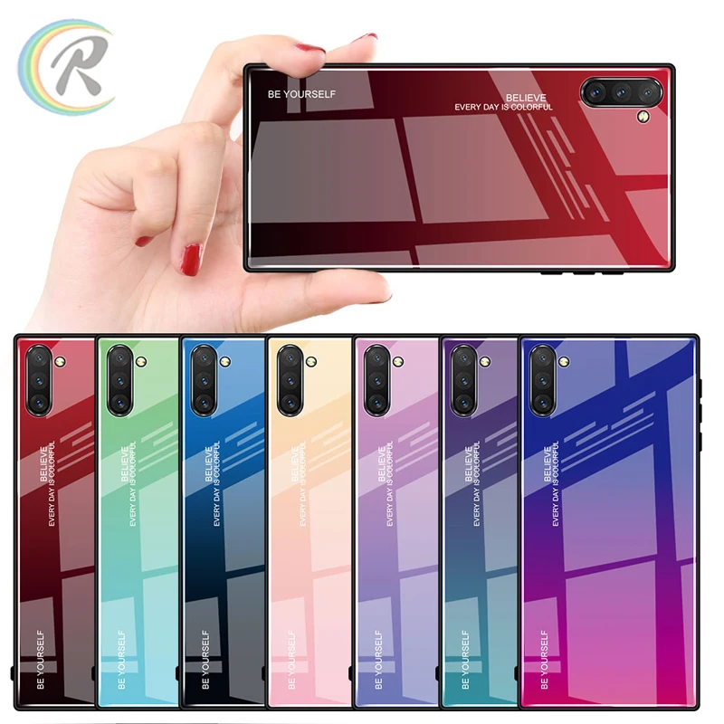 

2019 new arrivals tempered glass phone case for Samsung note 10/ note 10 pro