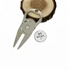 Golf Ball Tee Holder Golf Caddy clip with Nylon Brush Divot Tool Portable Storage Golf Cleaning multifunction tools
