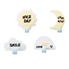 ROOGO Creative Novelty Sky Elements Utility Wall Mounted Key Hat Towel Hooks Decorative Hanging Hooks