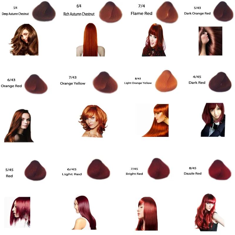 Private Label 100 High Quality Hair Colour Chart Hair Dye Color Cream Swatch Book Buy Hair