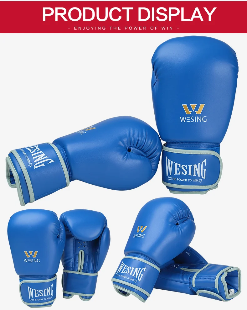 Wesing High Quality Custom Boxing Gloves Leather Boxing Gloves