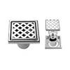 Grid square stainless steel 201 bathroom floor drain