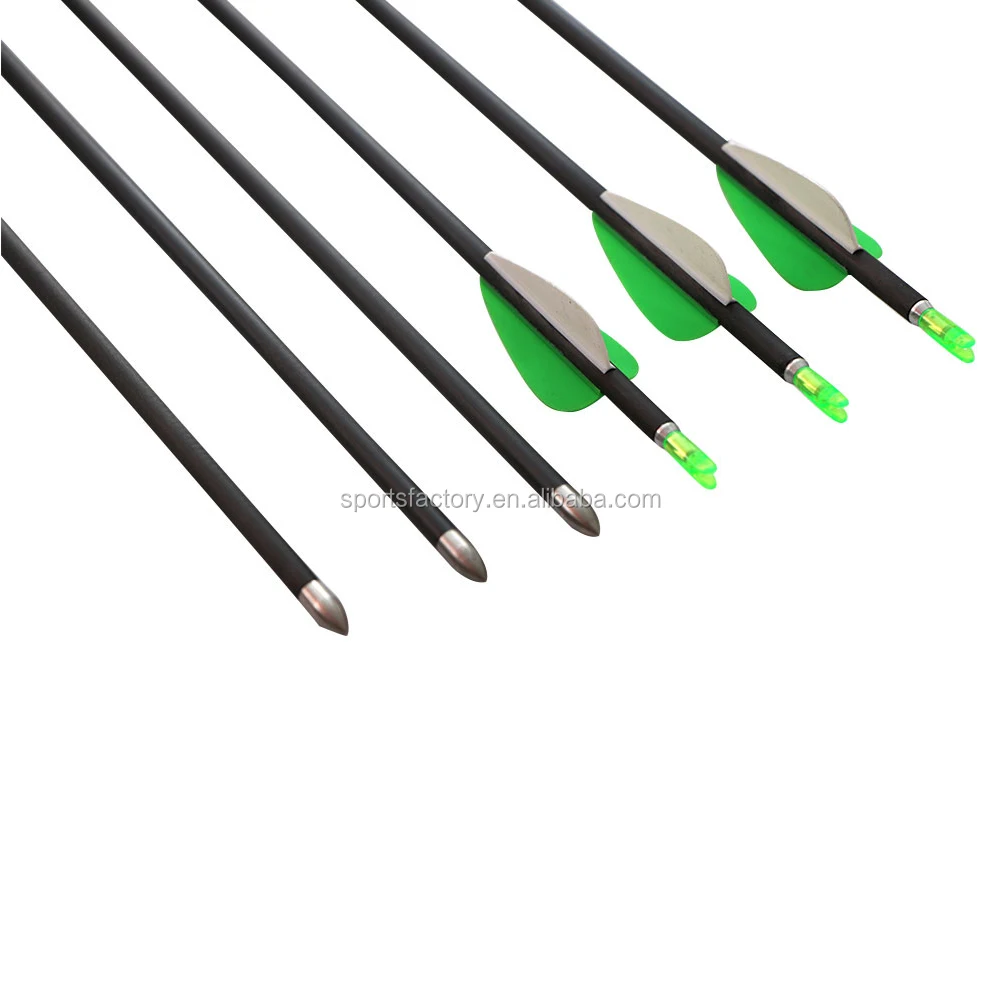 6mm Archery Carbon Arrow With Antinailing Slim Pure Carbon Fiber Shaft Arrow Id 4.2mm Spine 400