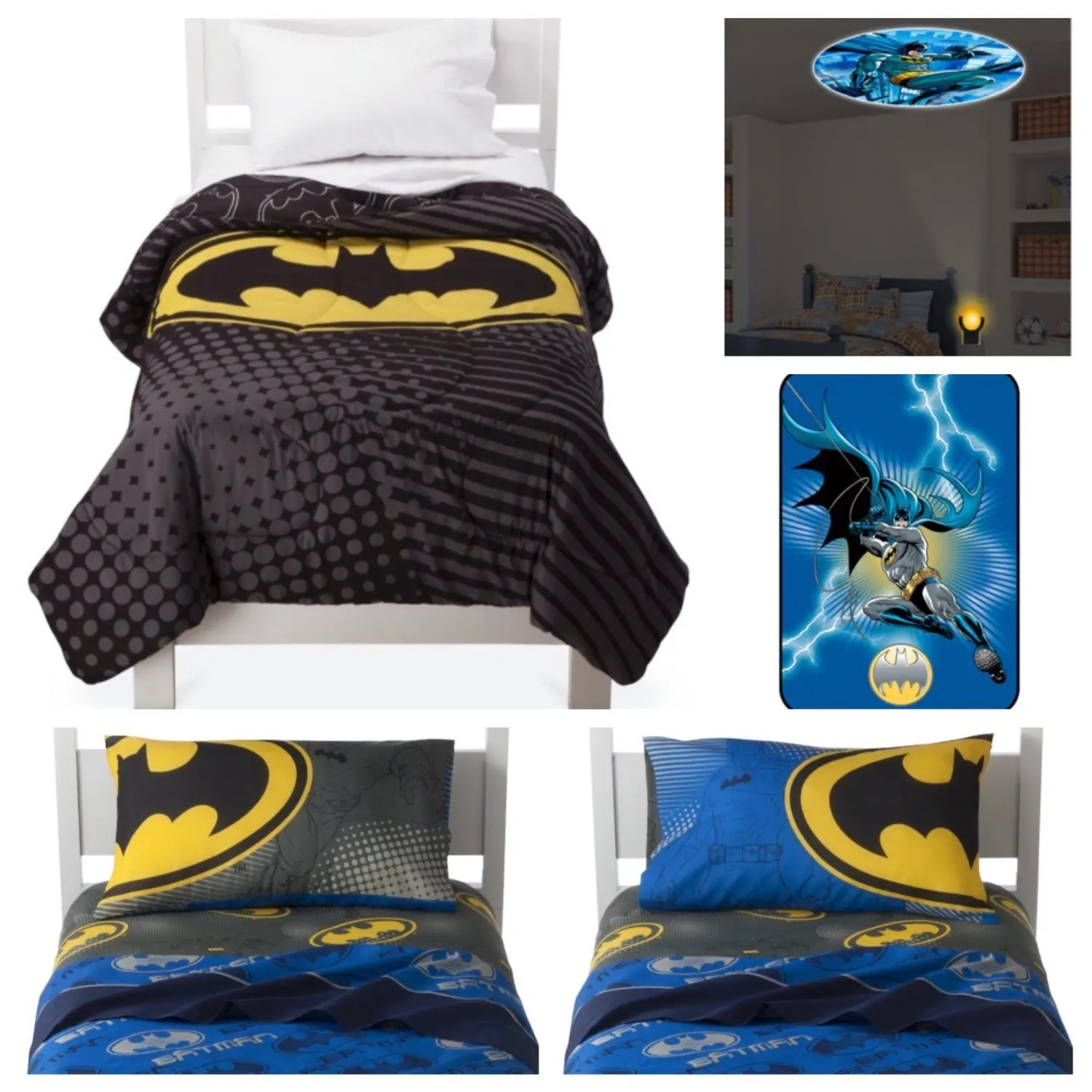 Buy Dc Comics Batman Complete Bedding Comforter Set With Plush
