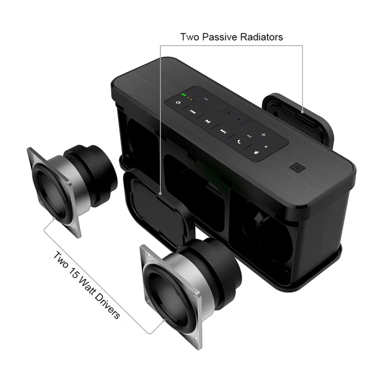 HFD-810U OEM Big Bass Bluetooth Speaker Original Design Made From China - ANKUX.COM