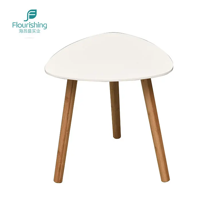 Environment Protection Paint Modern Style Triangle MDF Coffee Table Set