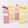 small lovely rectangle printed with ribbon closure candy gift paper packaging box custom