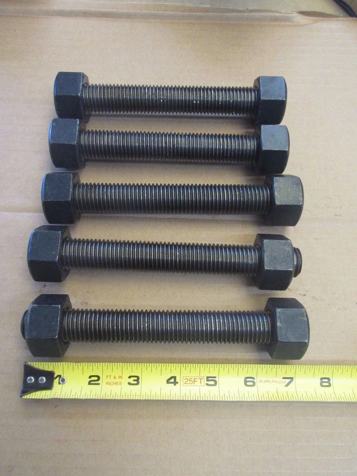 1 1/2"8 X 6" Pipe Flange B7 Studs W/ 2h Nuts Threaded Rod Zinc Bolt Buy Pipe Flange B7 Studs