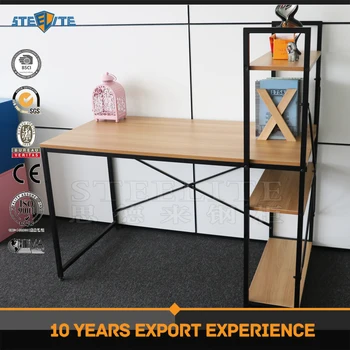 Wooden Top Office Table Design Reception Desk Metal Table Frames