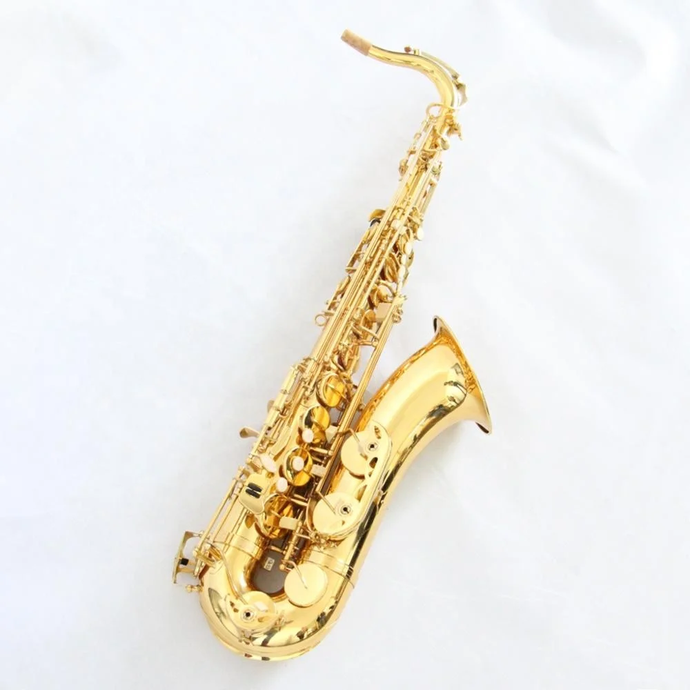 

Professional bb gold lacquer tenor saxophone Chinese high quality tenor sax