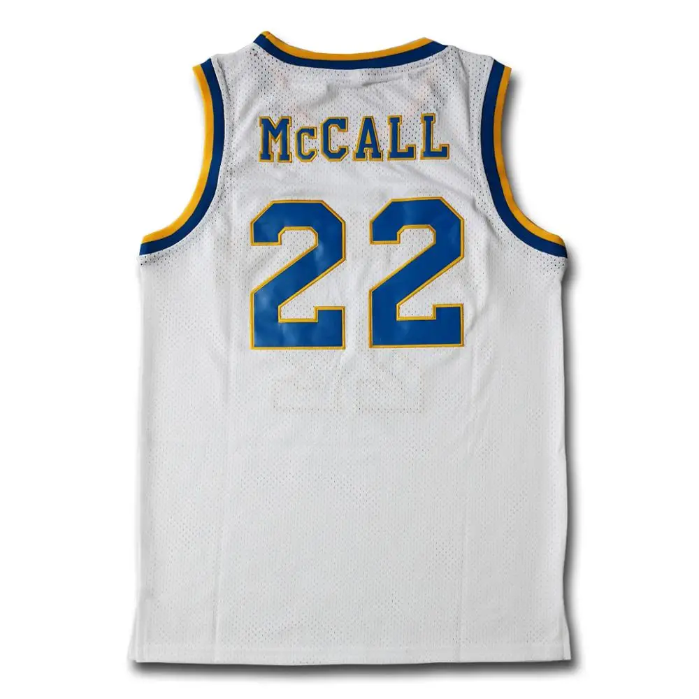 

McCall #22 High School White Basketball Jersey, N/a