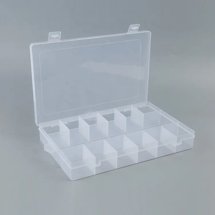 

Manufacturer13 Detachable Compartments Clear Plastic Divided Storage Box For Jewelry