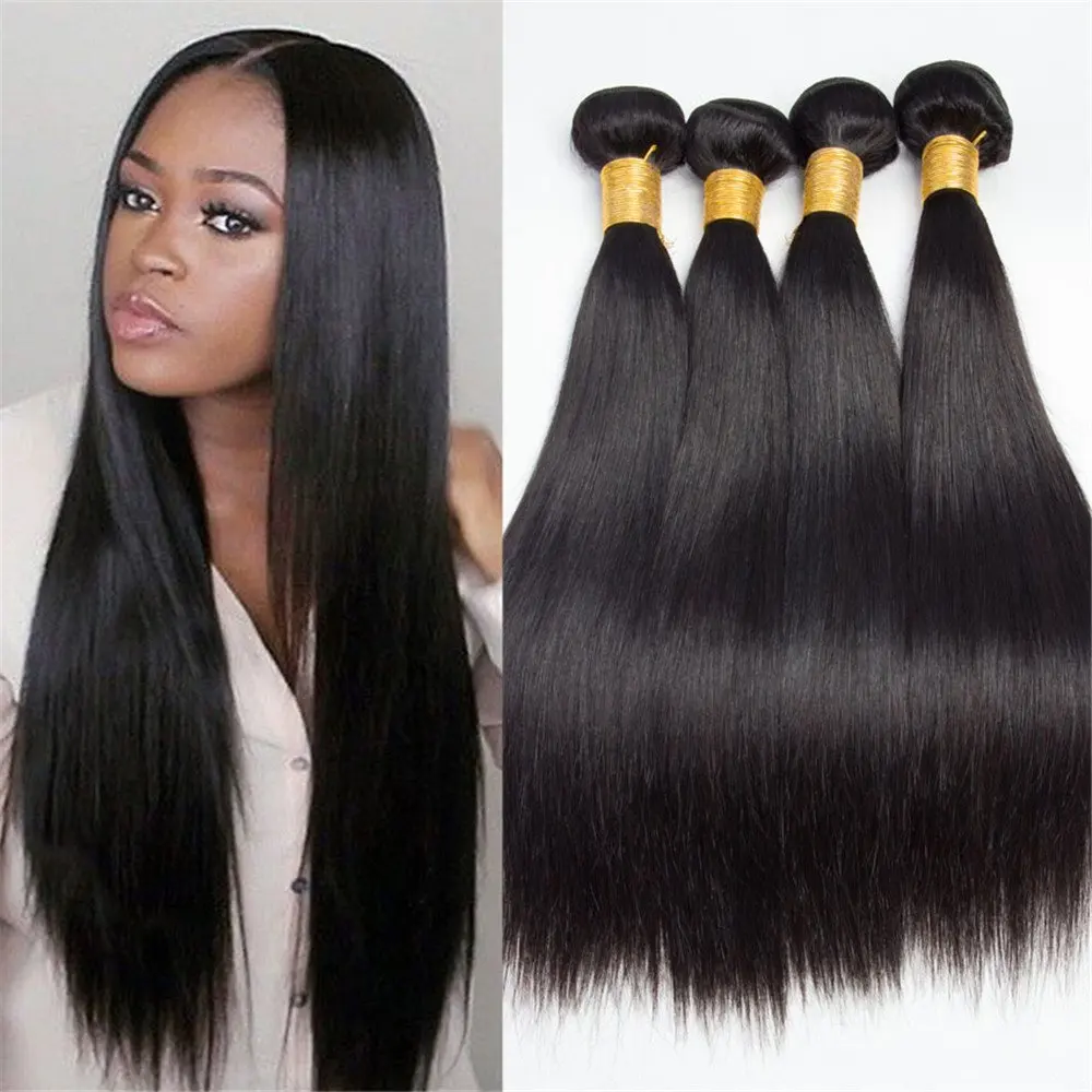 

Newness brazilian hair weave no tangle human hair silky straight can be bleached bundles, N/a