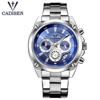 

New Brand CADISEN 9053 Stainless Steel Watch Men Casual Creative Quartz Wristwatches Military Sports Relogio Masculino Clock