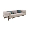 Italian Style Fabric Latest Wooden Sofa Design With Stainless Steel Legs