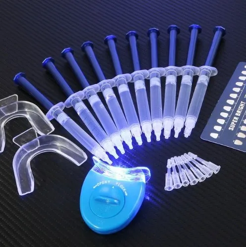 

Drop Shopping New Dental Equipment Teeth Whitening 44% Peroxide Dental Bleaching System Oral Gel Kit Tooth Whitener 2019, Blue white