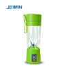 Portable USB rechargeable electric mini juice blender with 6 leaves blade
