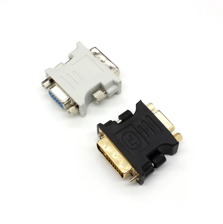 DVI-I 24+5 Male to VGA Female Converter DVI to VGA Adapter VGA Monitors for Video Cards Digital Signals