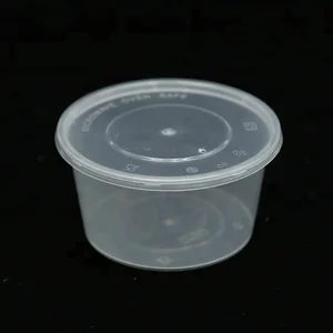 16oz Clear Plastic Round Deli Food Container With Lid