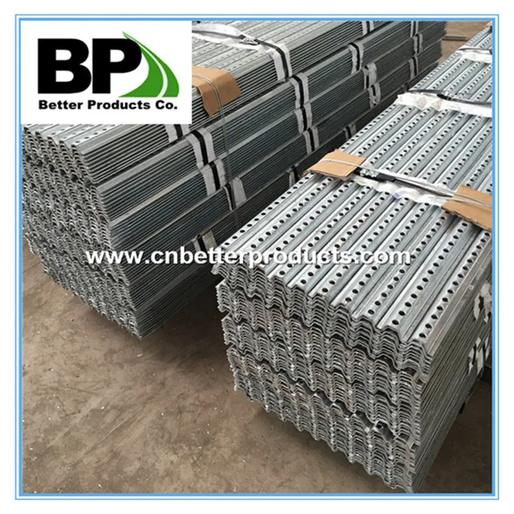 Perforated steel U Channel Fencing Posts