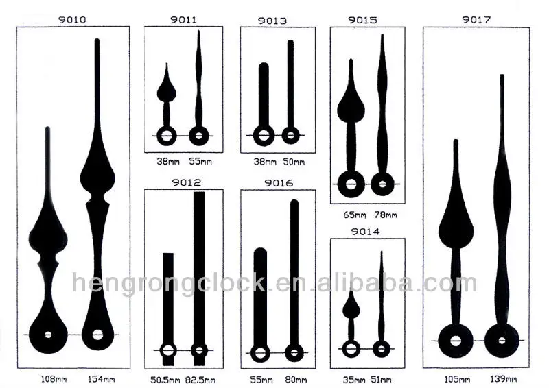 355mm To 452mm Large Clock Hands Buy Large Clock Hands,Clock Hands,Metal Clock Hands Product