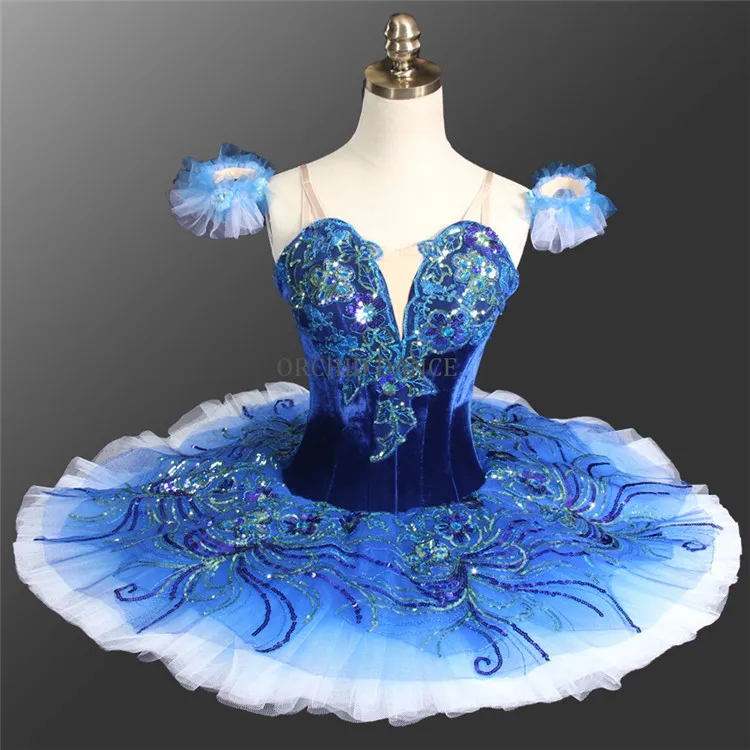 

Professional Custom Size High Quality Classical Adult Blue Bird Ballet Tutu Costumes