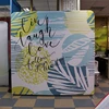 Aluminum folding pop up portable advertising display stand
