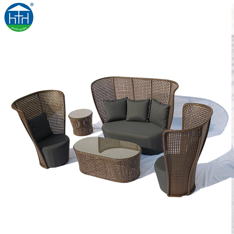 Commercial Used Outdoor Furniture Patio Sofa Set Commercial Wicker
