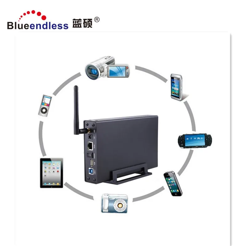 Blueendless U35N Single-bay NAS Network Attached Storage USB3.0 Cloud HDD