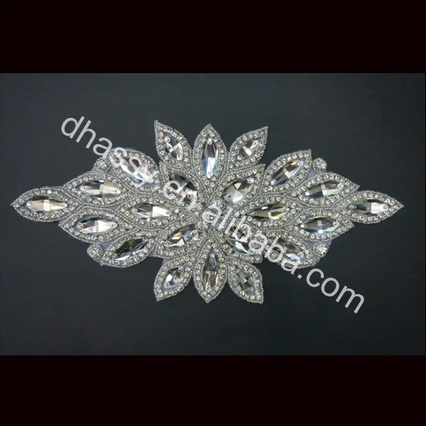 

Wholesale DHL Free Shipping Crystal Appliques For Wedding Dresses DH-523