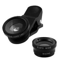 

3 in1 Mobile Phone Camera Lens Kit Wide Angle Fish Eye Macro Lens With Clip For Smartphone