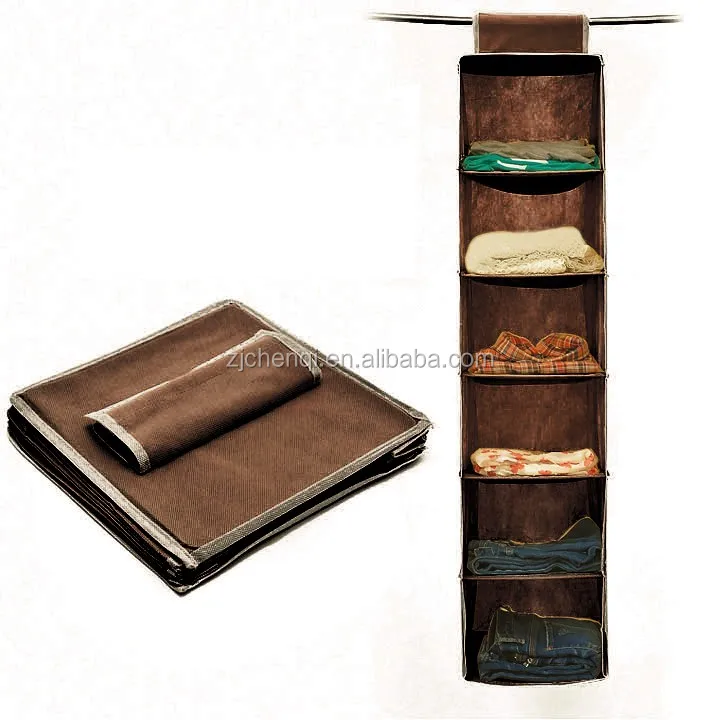 
High Quality 6 shelf Hanging Closet Organiser TM-HG6 