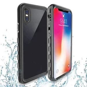 Transparent Hard Shockproof Waterproof Case iPhone X