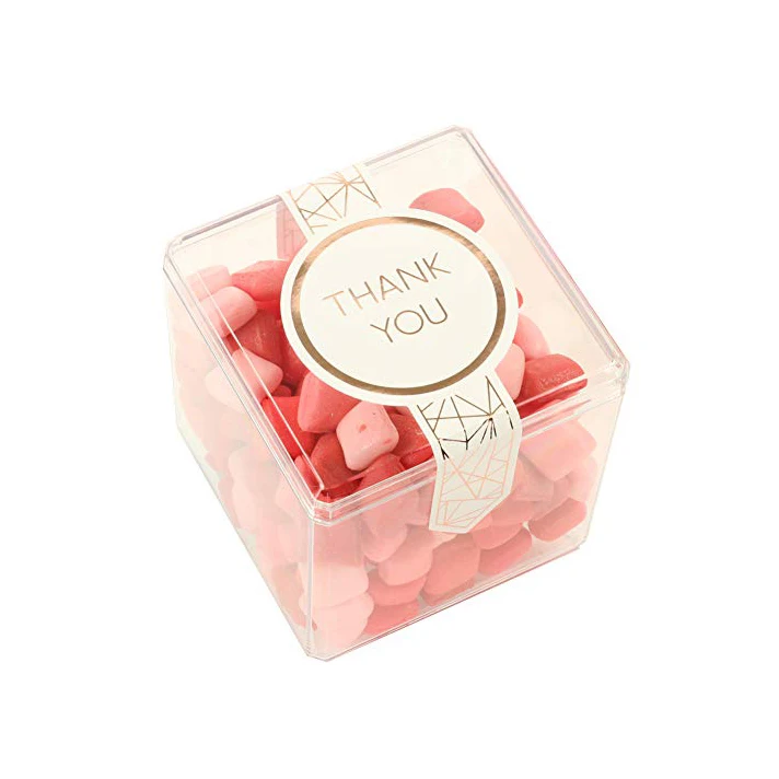 

High transparency 55x55x55mm plastic candy box acrylic festival gift box