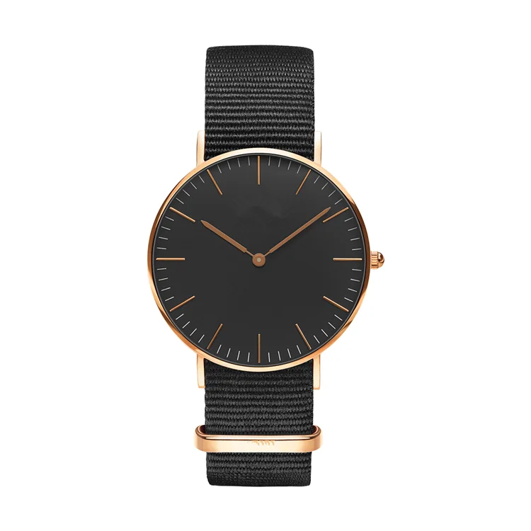 

2018 Best Seller 36mm Rose Gold Case Daniel Nylon Canvas Strap 6mm Super Thin DW Wellington Classical Montres Women Wristwatch, N/a