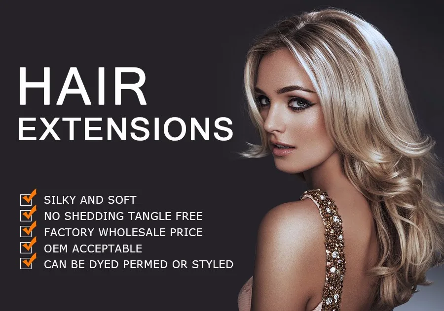 hair extensions advertisement