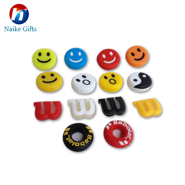 
Soft PVC cute cartoon tennis racket vibration dampeners 