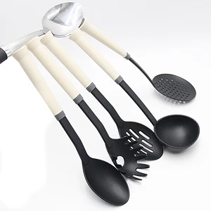 Image of New Kitchen Utensil Set 5 Pieces Nylon Cooking Tools With Magnetic