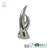 Factory wholesale Home porcelain Decorations ceramic crackle silver plated titanium table decoration