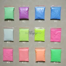 50g lot Yellow green luminous glow powder super bright fluorescent powder luminous paint DIY materials DIY