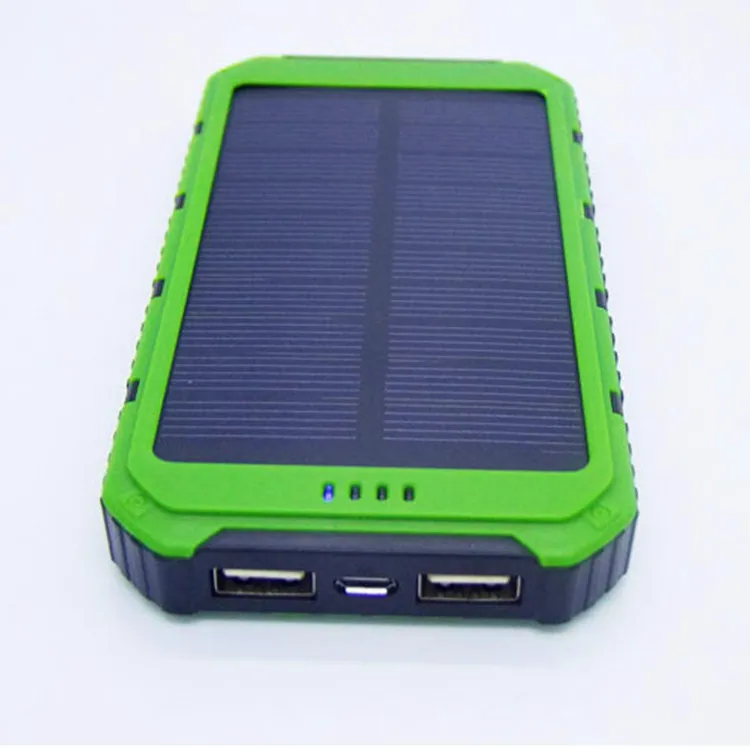 solar power bank with led light