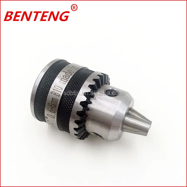 BENTENG Brand 0.6-6mm 3 Jaw Carbon Steel Drill Chuck with Key
