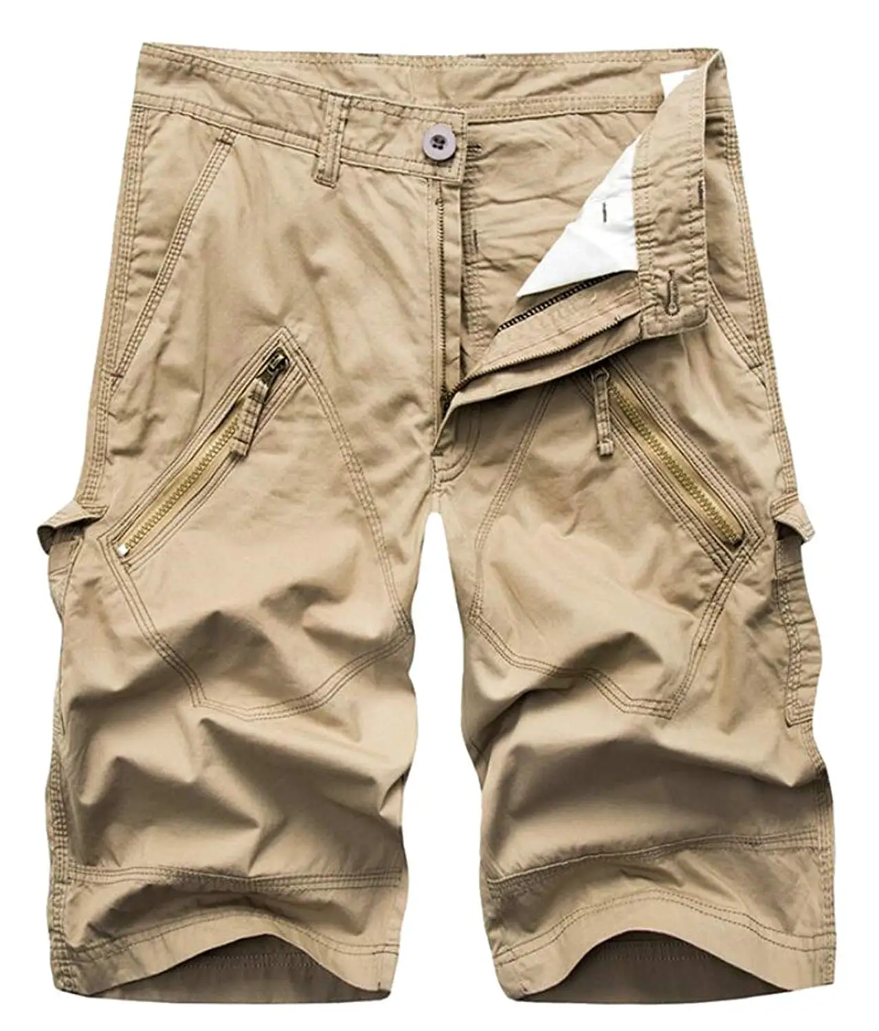 yibiyuan Men Casual Cargo Pants Multi Pocket Military Combat Work Pants