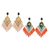 Wholesale Alloy Infinity Shape Glass Crystal Wedding Dangle Earrings