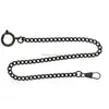Stainless Steel Pocket Watch Chain Fob Curb Link Design Gunmetal, Hot Sale Fob Pocket Watch Chain