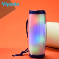 

TG157 LED Colorful Waterproof Wireless Bluetooth Speaker Flashlight Stereo Portable Creative Card Outdoor Office Speakers